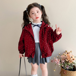 女童夹棉外套秋冬款儿童冬装薄棉夹克2025新款宝宝可爱深秋初冬潮