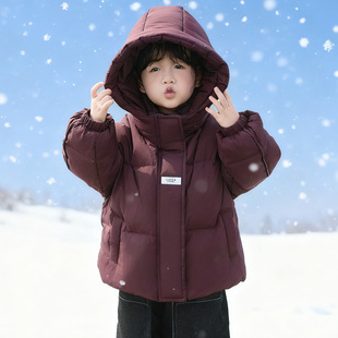 男宝羽绒服冬季儿童冬装加厚外套2025新款男童保暖白鸭绒棉衣冬天