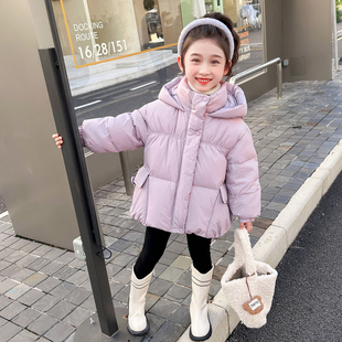 宝宝可爱冬装 2025新款 外套儿童棉衣保暖 羽绒服加厚中长款 女童冬季