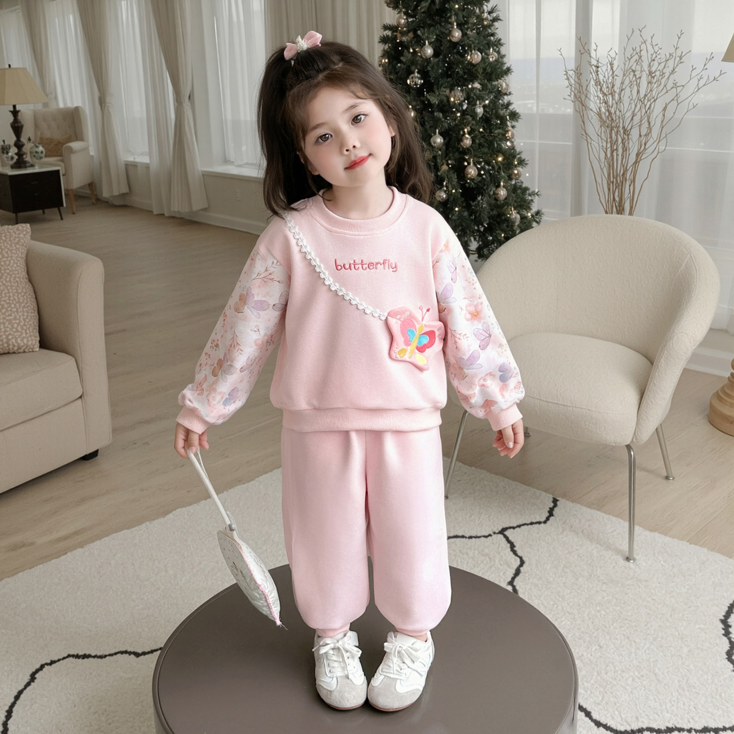 女童春装套装2026新款宝宝卫衣两件套洋气儿童休闲可爱春秋款衣服,童装/婴儿装/亲子装,套装,淘宝优惠券,粉丝福利购,淘宝优惠卷