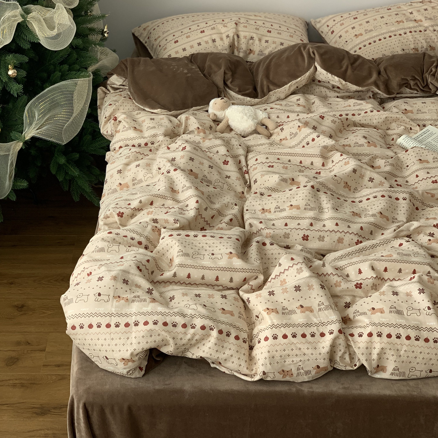 卡通童趣冬保暖软糯全棉加绒四件套宿舍亲肤牛奶绒床品绒床单床笠,床上用品,床品套件/四件套/多件套,淘宝优惠券,粉丝福利购,淘宝优惠卷