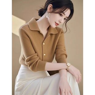 大狼毛衣女大郎大狼毛衣打衣衫女秋冬女士大郎的大浪不起球毛织