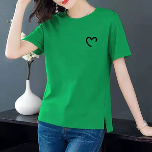 广东广州守秀十三行短袖棉t恤女2025夏季新款韩版杭州四季青女装