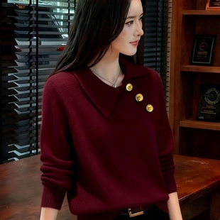 女新款欧洲站大朗独特小个子正品深秋毛衣大佬外套不起球初冬上衣