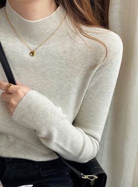 大狼毛衣女大郎大狼毛衣打衣衫女秋冬女士大郎的大浪不起球毛织