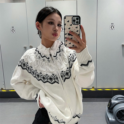 大朗上衣独特桐乡流行风格毛衣正品冬季不起球女欧洲站大佬新款圭