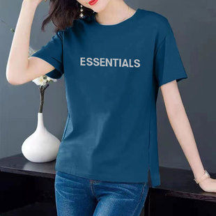 广东广州守秀十三行短袖棉t恤女2025夏季新款韩版杭州四季青女装