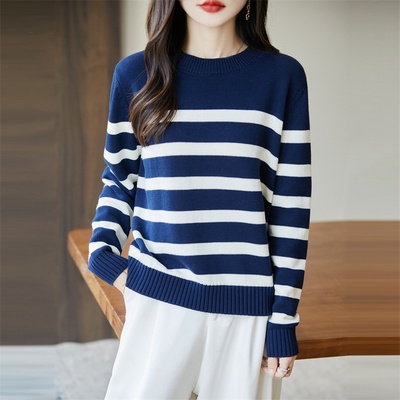 深圳南油上衣东莞大朗毛衣不起球秋冬季短款针织衫广州十三行女装