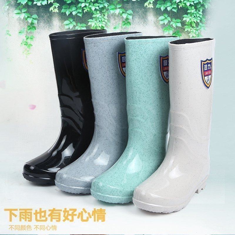 回力雨鞋女短中高筒防滑水鞋时尚潮流加绒保暖成人雨靴胶鞋套脚鞋