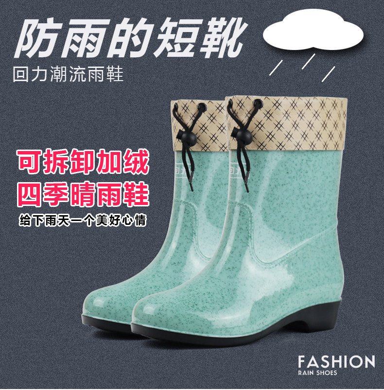 Warrior/回力短筒休闲浅口厨房鞋