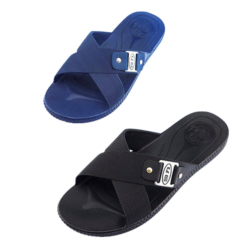 塑胶交叉户外浴室洗澡休闲风拖鞋