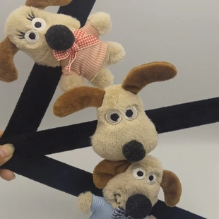 卡通创意潮酷掌门狗啪啪圈宅家修狗毛绒公仔啪啪圈卡通玩偶