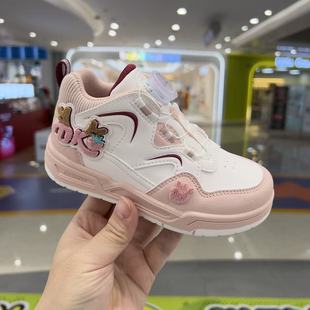 专柜正品江博士2025年冬款二段女童不加绒运动鞋保暖高帮鞋轻防滑