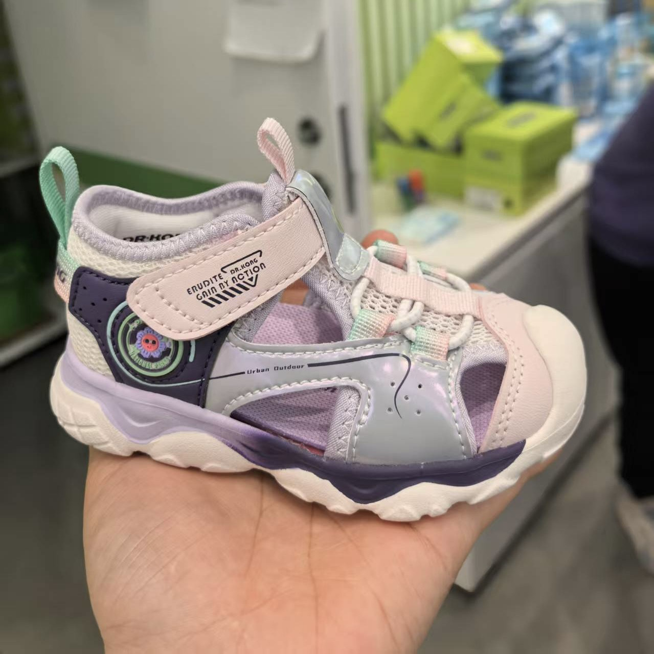 专柜正品Dr.Kong江博士2025夏女童包头凉鞋二阶段学步鞋S14A2025