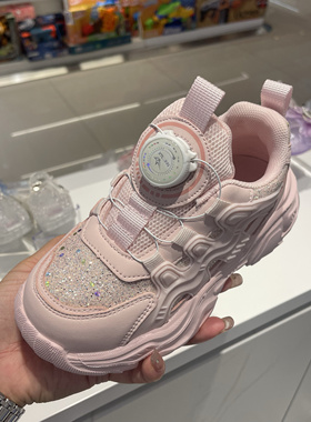 专柜正品天美意童鞋 2024秋女童网面透气轻便运动鞋x08310