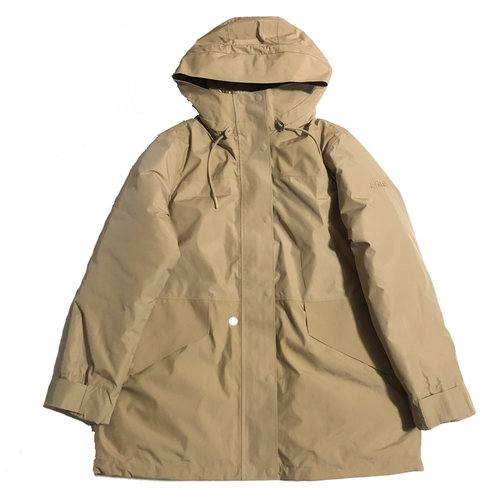 艾高防水棉服中长款休闲连帽外套