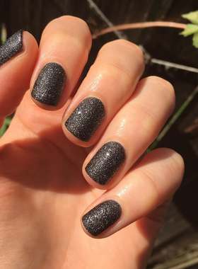 美国ZOYA指甲油10free配方DAHLIA星辰流沙系列曜黑色zp656显白