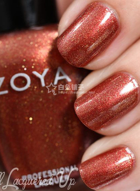 美国ZOYA 佐雅指甲油 AUTUMN 秋冬显白 珠光金棕红铜色 ZP754