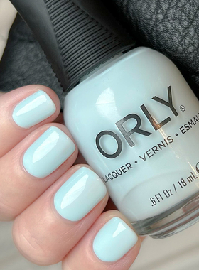 美国ORLY指甲油12free奶油淡蓝色2000324新款女春夏浅蓝色奶蓝色