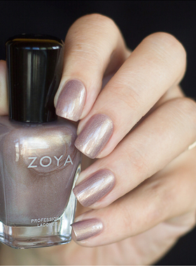 美国zoya指甲油10free丝缎珠光裸色beth香槟色ZP905金色细闪气质