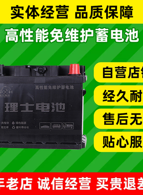 理士54465L汽车电瓶适配比亚迪F0E2 元EV19腾翼C20/30/欧拉好猫R1