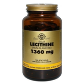 1360mg 现货法国采购SOLGAR Lécithine 大豆卵磷脂100粒