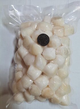 贝柱1kg冻扇贝柱 约60粒料理店海鲜火锅食材鲜嫩水产贝类冻贝干贝