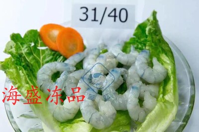 青虾仁工厂直销规格齐全新鲜冷冻南美白虾仁量大价优整箱带冰20斤
