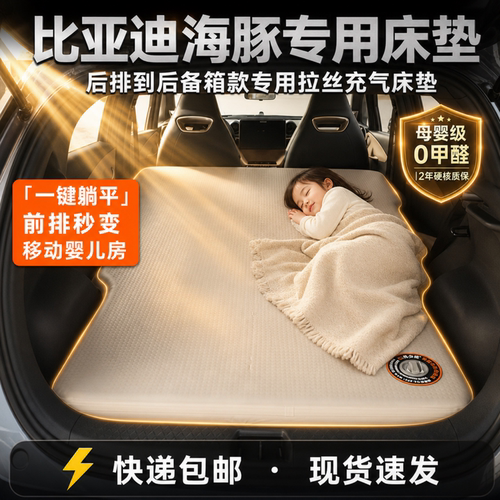 适配比亚迪海豚床垫比亚迪海豚专用车载充气床拉丝充气垫