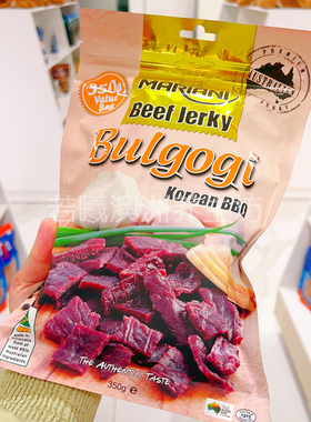 澳洲原装进口MARIANI BEEF JERKY牛肉干韩国烤肉味营养350g正品