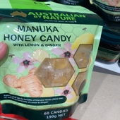 澳洲原装 nature麦卢卡蜂蜜糖润喉糖190g正品 进口Australian