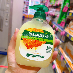 澳洲原装进口palmolive洗手液蜂蜜牛奶味清洁液温和不紧绷250ml