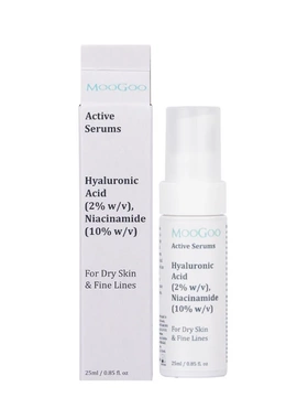 澳洲原装进口MooGoo透明质酸烟酰胺活性精华肤色不均修护25ml正品