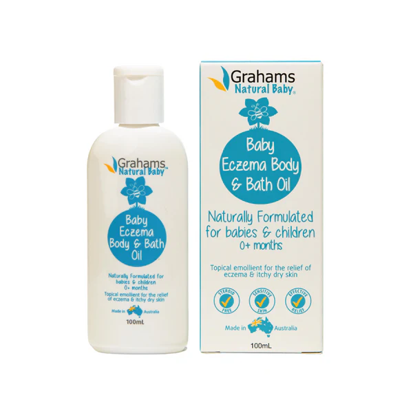 澳洲原装进口Grahams Natural婴儿身体沐浴油滋养修护皮肤100ml