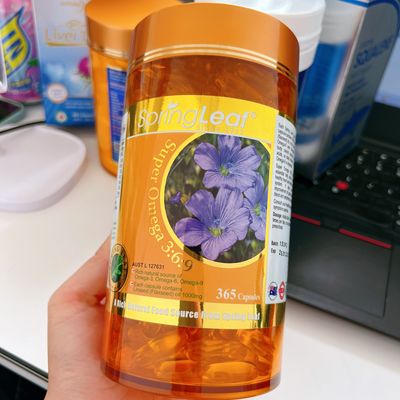 澳洲进口springleaf绿芙亚麻籽油胶囊365粒omega369素食鱼油