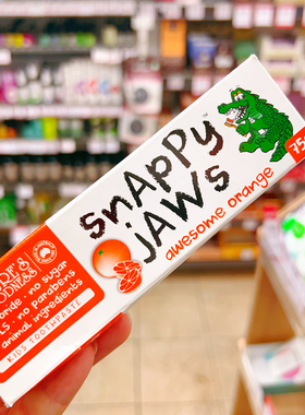 澳洲原装进口Natural's Goodness儿童牙膏橘子味不含氟固牙齿75g