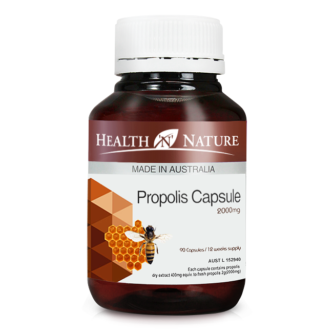 澳洲HEALTH N NATURE propolis蜂胶高浓度黑蜂胶软胶囊2000mg90粒