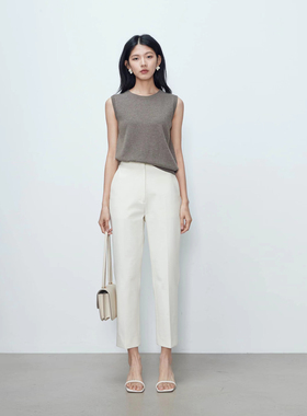 LORRAINE'S “裤王来了”经典升级高密弹力不易皱直筒九分西裤