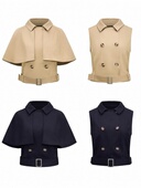 可拆卸斗篷风衣夹克 雅痞 詹詹同款 高品质WEEEECHAN次日早晨