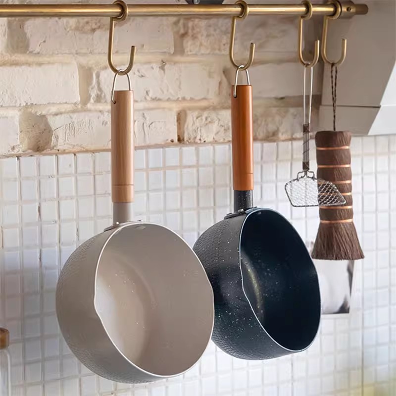 日本精工MUJIE日式雪平锅不粘锅一人食小锅家用煮方便面泡面汤锅