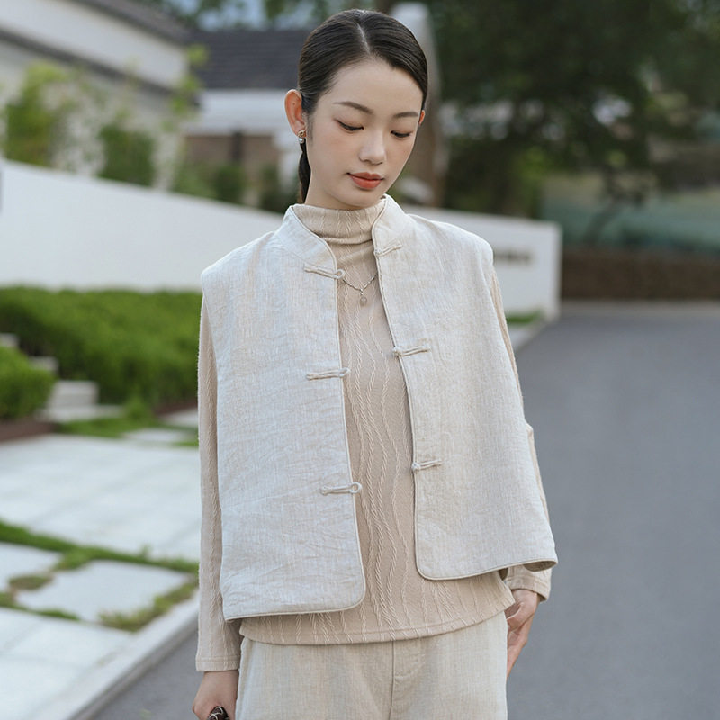 印花马甲高级感宽松外穿复古风