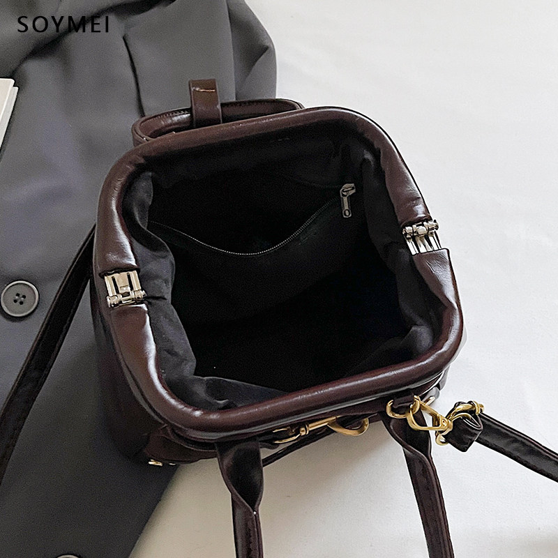 高级感夹口小包包女式2026秋冬新款潮时尚单肩手提包斜挎包小方包,箱包皮具/热销女包/男包,小方包,淘宝优惠券,粉丝福利购,淘宝优惠卷