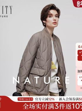 【NATURE系列】FINITY菲妮迪棉衣棉服2025冬季新款保暖外套女
