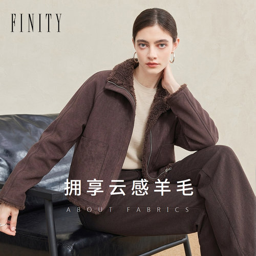 FINITY菲妮迪皮草2026冬季新款老钱风质感显瘦百搭高级气质上衣女