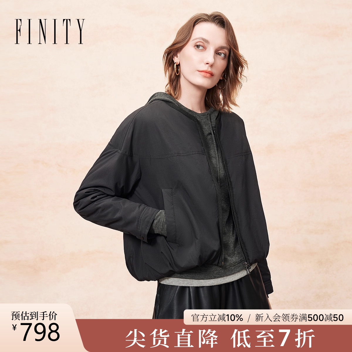 FINITY棉衣棉服气质通勤百搭