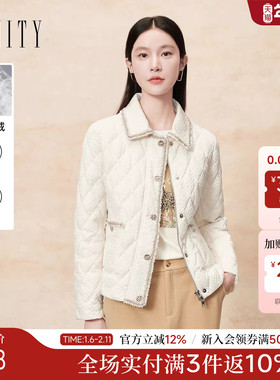 FINITY菲妮迪羽绒服2025年冬季新款简约气质小香风时尚保暖外套女