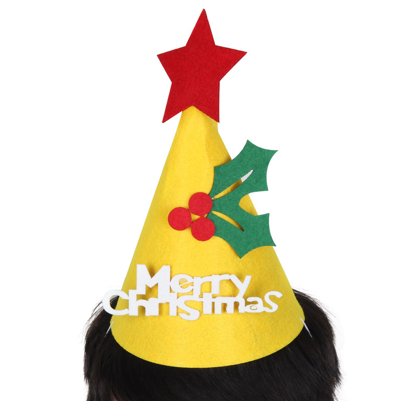 圣诞装饰品圣诞帽子发价圣诞礼物装饰品儿童圣诞帽子卡通成人