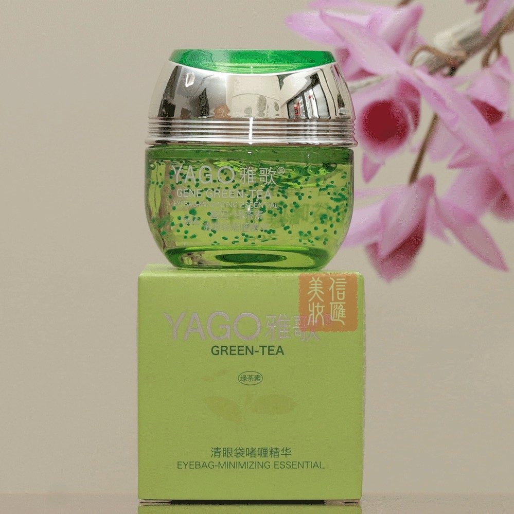 雅歌绿茶素清眼袋啫哩精华30G 弹力焕采眼化妆正品紧致黑眼圈保湿