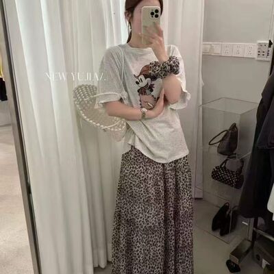 2026夏季米老鼠印花短袖T恤女