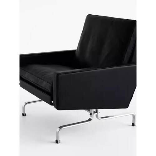 意式极简椅PK31皮艺休闲椅复刻